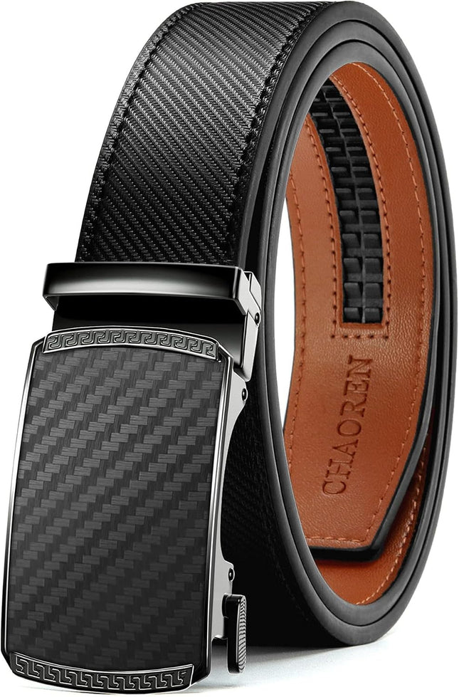 Mens Belt Leather Ratchet Belt - Customizable Fit, Effortless Style (35Mm)