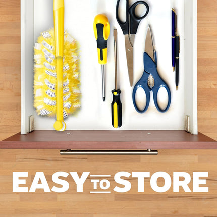 Duster Kit with 3 Ft Extendable Handle | Includes 1 Duster Extendable Handle (3 Ft). 3 Heavy Duty Duster Refills. for Ceiling Fans, Vents, and Hard to Reach Places
