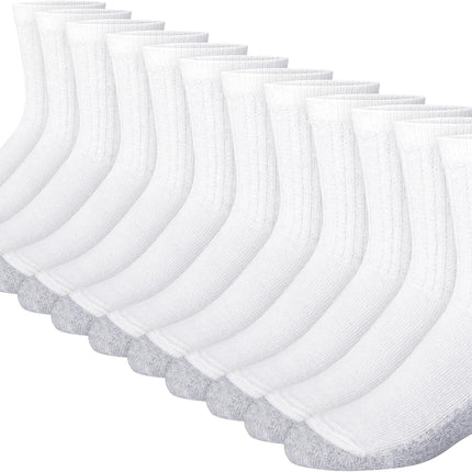 Boys' Socks Pack, Double Tough Moisture Wicking Ankle, Crew, No Show Socks, 12 & 14 Pair Packs