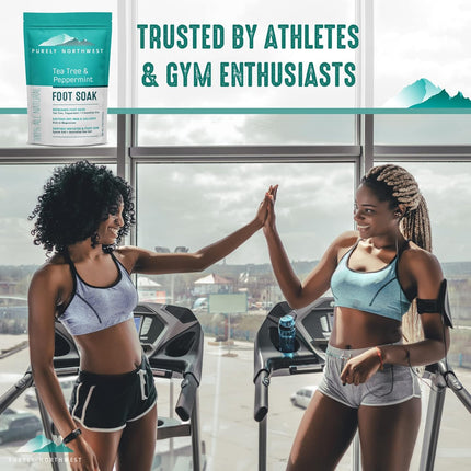-Tea Tree, Peppermint, MSM & Epsom Salt Foot Soak-For Stubborn Foot Odor, Burning & Itching Associated with Athletes Foot- Softens Dry Skin & Calloused Heels-1 Pound