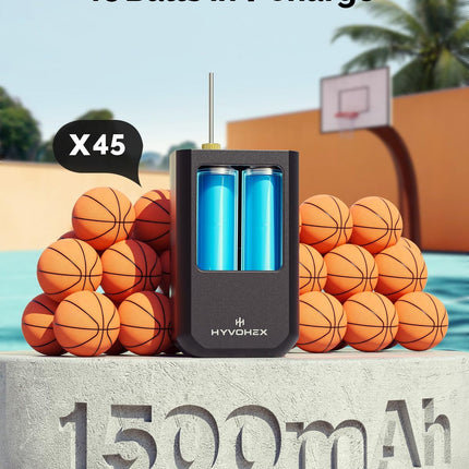 Ball Pump for Sports Balls, Portable Electric Basketball Pump Ultra Fast Inflation, with Digital LED Display Air Pump for Balls, Preset Pressure with Ball Needle for Soccer, Volleyball