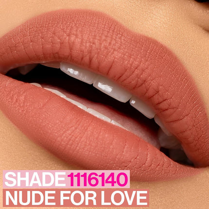 Soft Blur Matte Lipstick, Velvety Semi-Sheer Buildable Color, Soft Matte Powdery Finish, Comfortable Wear, Vegan & Cruelty-Free - Nude for Love