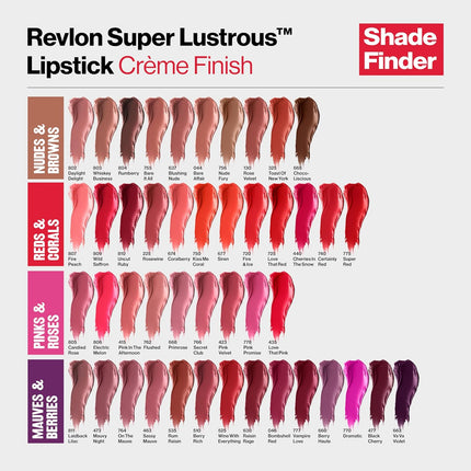 Super Lustrous Lipstick, Creamy Formula for Soft, Fuller-Looking Lips, Moisturized Feel, 764 on the Mauve, 0.15 Oz