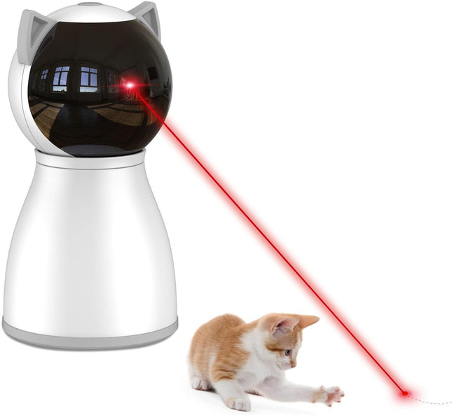 Cat Toys Laser for Indoor Cats,The 4Th Generation Real Random Trajectory Motion Activated Rechargeable Automatic Cat Laser Toy,Interactive Cat Toys for Bored Indoor Cats/Kittens