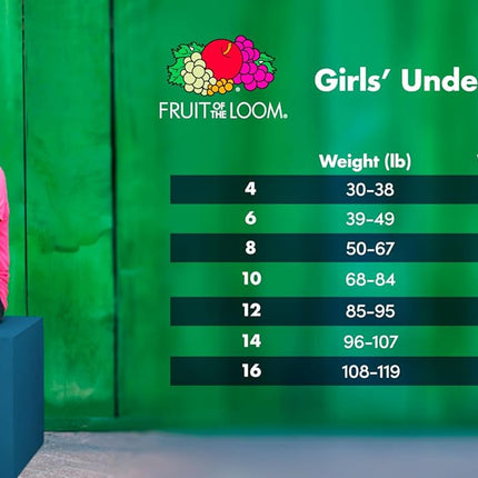 Girls' Cotton Brief Underwear Multipacks
