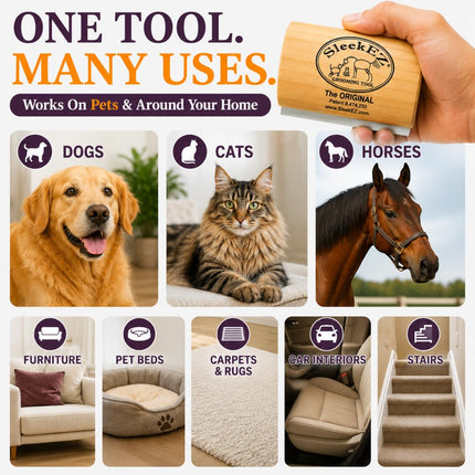 Dog Brush for Shedding | Patented Deshedding Dog Brush | Pet Hair Remover for Short, Medium & Long Coats | Made in USA | 5 Inch