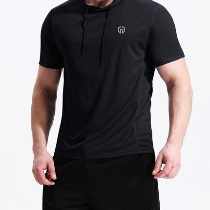 Dry Fit Workout Athletic Muscle Tank Top Running Shirts with Hoods