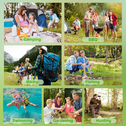 12 Pack Mosquito Repellent Bracelets for Adults & Kids, Individually Wrapped, DEET Free, Natural and Waterproof Band