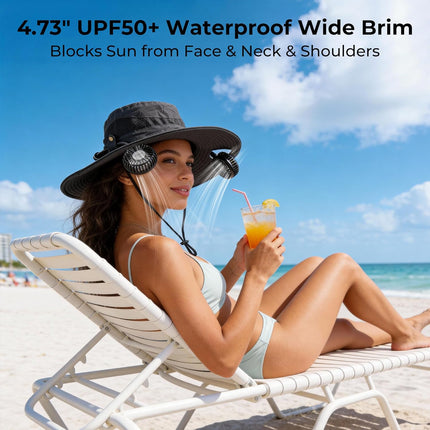 Bucket Hat Fan Pro, Gifts for Father Dad Husband, Fishing Essentials for Women Men, Camping Hiking Beach Gardening