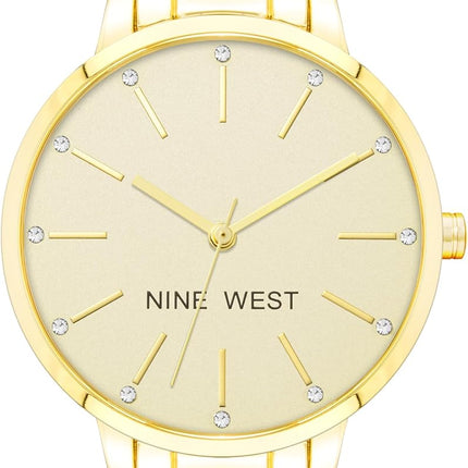Women'S Crystal Accented Bracelet Watch