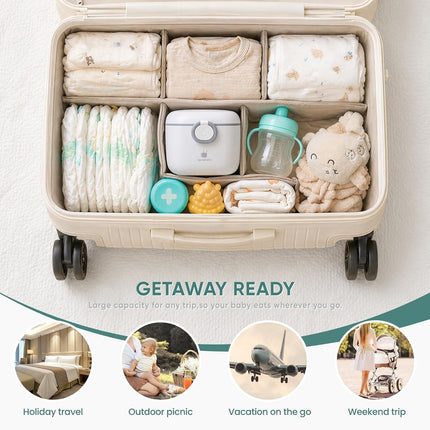 Milk-Powder Formula Dispenser Container: 14OZ Baby Formula Storage Container for Travel - Portable Formula Holder 400G