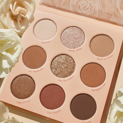 Nude Mood Eyeshadow Palette - Brown & Copper Palette with Metallic and Matte Finishes - High-Pigment Eye Makeup with a Long-Wearing Formula (0.3 Oz)