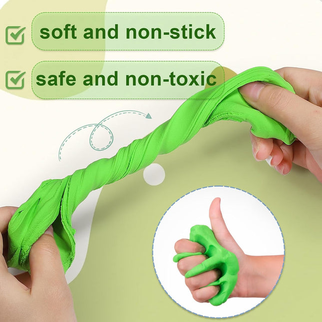 Air Dry Clay, 30 Colors Foam Modeling Clay for School Projects | Safe & Non-Toxic, Soft, Non-Sticky, DIY Model Crafts Kids Toys for Home Party Favors, Birthday Gifts for Aged 3–12 Boys Girls