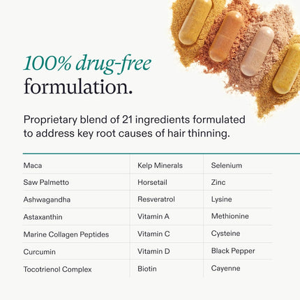 Nutrafol Women'S Balance Hair Growth Supplements, Ages 45 and Up, Clinically Tested for Visibly Thicker Hair and Scalp Coverage, Dermatologist Recommended - 1 Month Supply