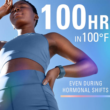 Clinical Strength Invisible Solid Antiperspirant Deodorant for Women, 100HR Sweat & Odor Protection, 3X Stress Protection with Hyaluronic Acid, PH Balanced, Completely Clean Scent, 2.6 Oz