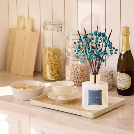 Reed Diffuser - Cashmere Vanilla 6.7 Fl Oz Reed Diffuser for Bedroom Bathroom Home Décor