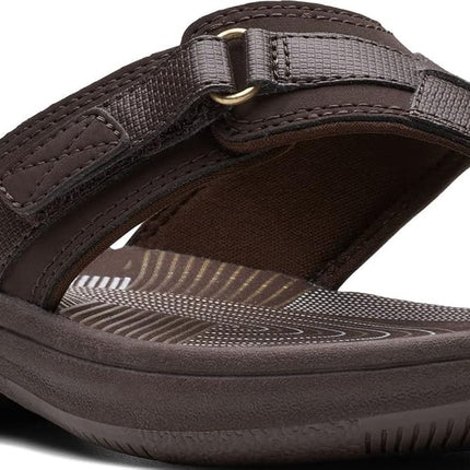 Clarks Women’s Breeze Sea Flip-Flops – Adjustable Lightweight Casual Sandals