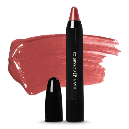 Retractable Lip Crayon, High Shine Long Lasting Lip Liner with Vitamins C & E, Shea & Cocoa Butter, Ultra Smooth Full Coverage Lipstick with Antioxidant Protection, Cognac