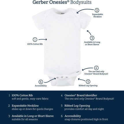 Baby Boys & Girls 8-Pack Short Sleeve Onesies Bodysuits