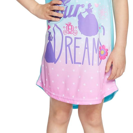 Girls' 3-Pack Nightgowns, Comfortable Sleepwear Gown, Soft & Cute Pajamas for Kids