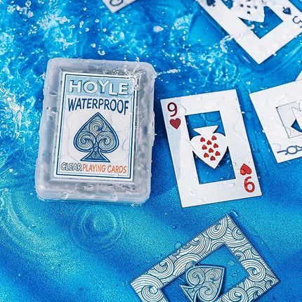 Waterproof Playing Cards, Clear Plastic Deck of Cards for Outdoor Card Games, Camping, Beach, Pool & Travel Games (1 Deck) | Playing-Cards