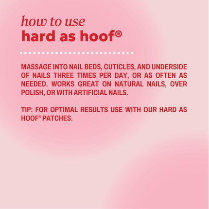 Hard as Hoof Nail Strengthening Cream, Island Coconut Scent - Nail Growth and Conditioning Cuticle Cream Stops Splits, Chips, Cracks & Strengthens Nails, 1 Oz