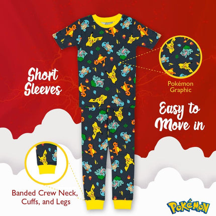 Boys' 6-Piece Snug-Fit Cotton Matching Pajama Set, Soft & Cute Pajamas for Kids
