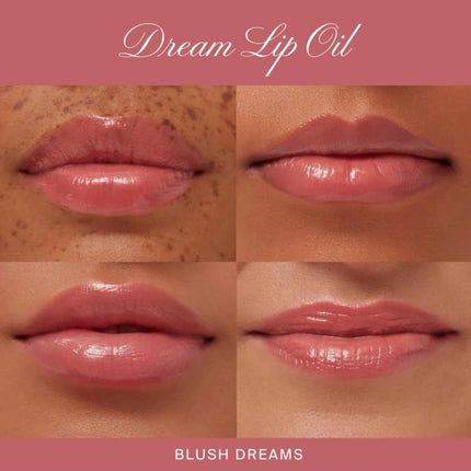 Dream Lip Oil - Hydrating Tinted Lip Gloss Oil - Non-Sticky Formula with Skincare Benefits for Long-Lasting Softness + Shine - Effortless Beauty Gifts - Blush Dreams (0.15 Oz)