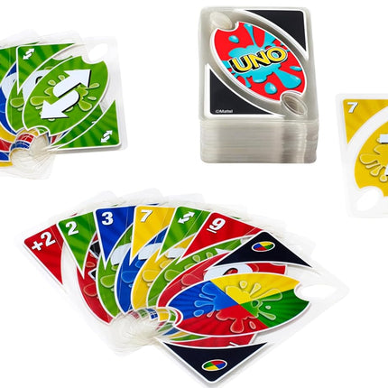 UNO Splash Card Game, Ages 7+, 2-10 Players