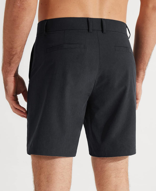 Mens Golf Shorts 7"/9" Work Dress Shorts Casual Flat Front Hybrid Short Lightweight Quick Dry Water Resistant