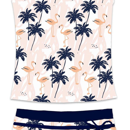 Little Girls' Summer Swimwear Two Piece Boyshort Tankini Kids Swimsuit