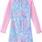 11-12 Years / Pink Multicolored Flowers