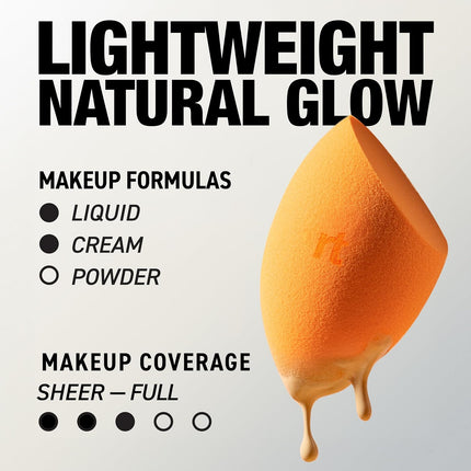 Miracle Complexion Sponge, 4 Pack, for Applying Liquid & Cream Foundation, Skin Tint & Concealer, Makeup Blending Sponge, Natural Finish, Latex-Free & Cruelty-Free