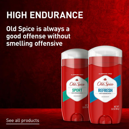 Aluminum Free Deodorant for Men, High Endurance, 24/7 Sweat Defense & Odor Protection to Eliminate Odors, 24/7 Freshness & Lasting Scent, Sport Scent, 3.0 Oz (Pack of 3)
