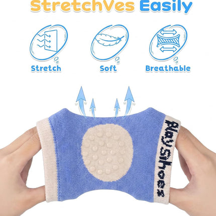 Baby Crawling Anti-Slip Knee, Unisex Baby Toddlers Kneepads 5 Pairs