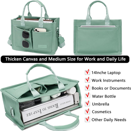 Canvas Tote Bag for Women,Women'S Bags Crossbody Bags Work Laptop Tote Bag Large Handbags Purse for Travel Nurse Teacher