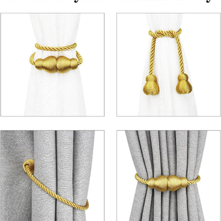 Magnetic Curtain Tiebacks Decorative Curtain Holders for Drapes