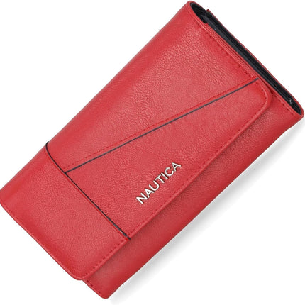 Money Manager Womens Slim RFID Blocking Wallet, Small Bifold Credit Card Holder with Zipper Coin Pocket and ID Window