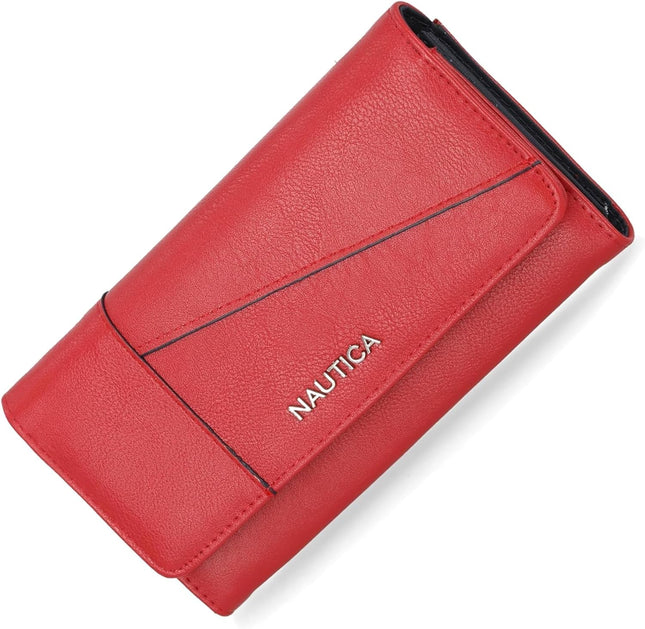 Money Manager Womens Slim RFID Blocking Wallet, Small Bifold Credit Card Holder with Zipper Coin Pocket and ID Window