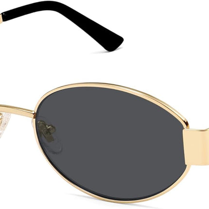 Retro Oval Sunglasses for Women Trendy Classic Shades UV400 Protection SJ1256