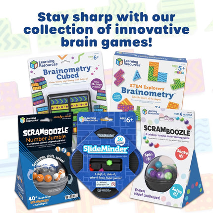 STEM Explorers Brainometry - 3D Puzzle Games for Kids, Kids Travel Games, Brain Teaser Puzzles, Pattern Memory Game, Brain Game Toys, Classroom Toys, 5 Year Old Boy and Girl Gifts