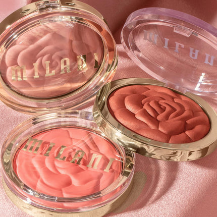 Rose Blush, Powder Blush for Cheeks, Cruelty Free Makeup - Shape, Contour & Highlight Face for a Natural Matte Finish -Romantic Rose