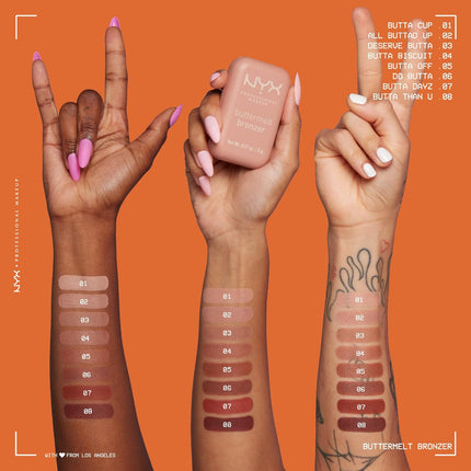 PROFESSIONAL MAKEUP Matte Buttermelt Bronzer, Longwear Face Makeup with up to 12 Hours of Wear, Vegan Formula - Deserve Butta (Light Medium Cool)