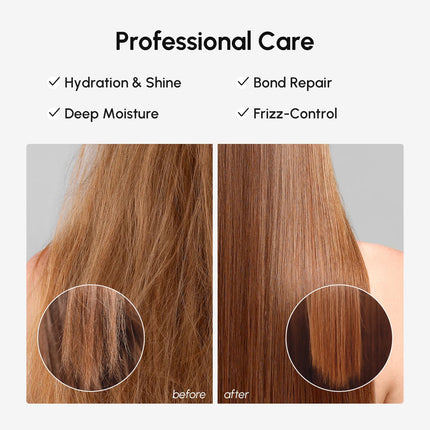 Deep Conditioning Hair Mask for Damaged Hair Treatment – Keratin Hair Care for Hydrating Growth Repair Moisturizing – Dry Curly Color Refreshing – 10 Fl Oz, White