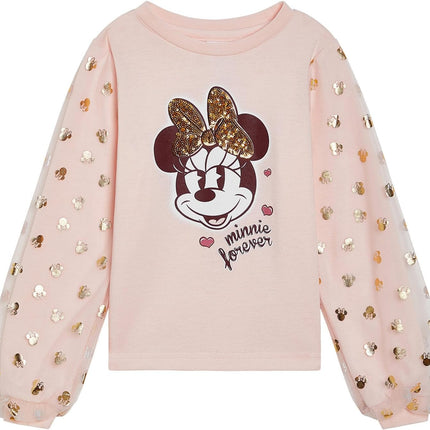 Minnie Mouse Peplum T-Shirt and Leggings Outfit Set Infant to Big Kid Sizes (18 Months - 14-16)