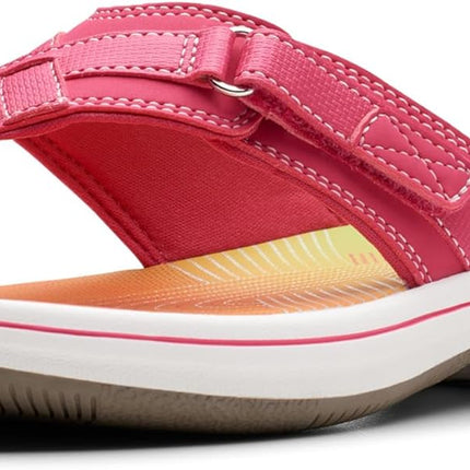 Clarks Women’s Breeze Sea Flip-Flops – Adjustable Lightweight Casual Sandals
