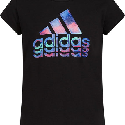 Adidas Girls' Short Sleeve Scoop Neck Tee T-Shirt