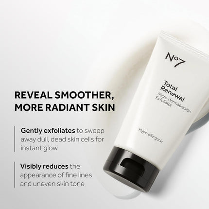 Microdermabrasion Total Renewal Face Scrub - Exfoliating Face Wash & Dark Spot Corrector for Sensitive Skin - Helps to Reduce the Appearance of Fine Lines & Even Skin Tone (2.5 Oz)