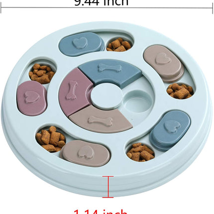 Dog Puzzle,Dogs Food Toys for IQ Training & Mental Enrichment,Dog Treat Puzzle(Blue)