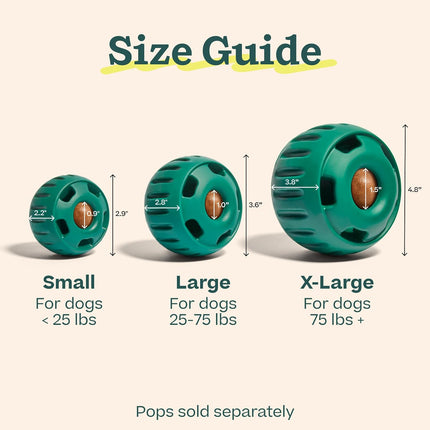 Pupsicle - Long-Lasting Interactive Dog Ball Toy to Keep Your Pup Busy and Distracted - Safe for Dogs - Low-Mess Design - Dog Toys for Medium and Large Dogs 25-75 Lbs